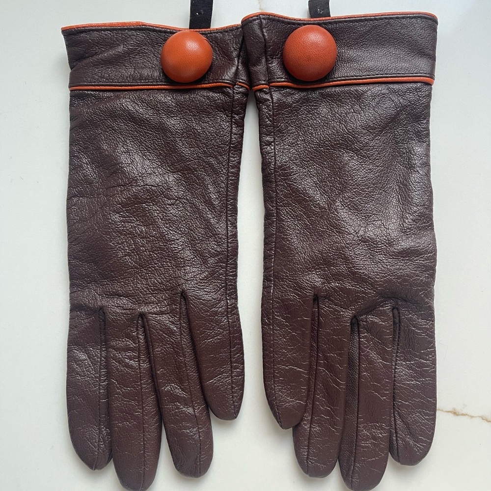 Aldo Brown genuine Leather Gloves